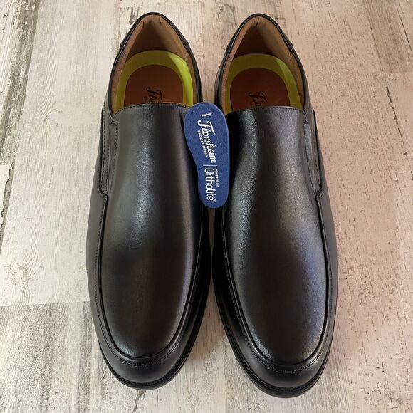 Florsheim MIDTOWN MOC SLP Men’s Size 12.5B Black 12137-001 Slip On Leather Shoes main image 2